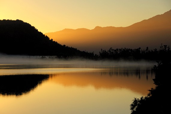 Lake Wahapo sunrise, New Zealand