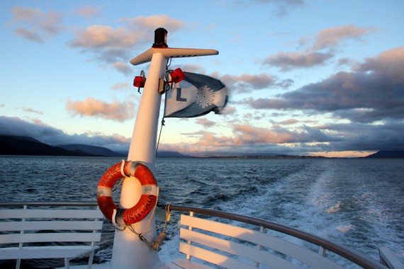 Boat down the Beagle Channel in Ushuaia