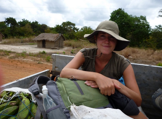 Hitchhiking in Mozambique via truck