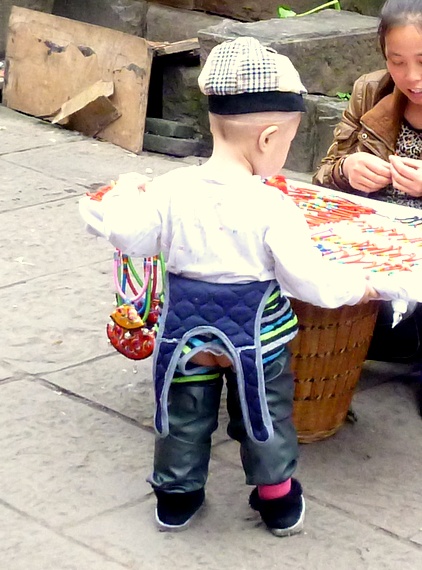 Chinese diaper pants on a child