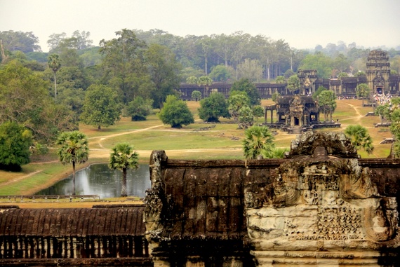 View from the top of Angkor Wat, Cambodia