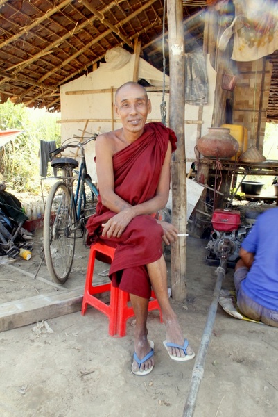 Smoking Monks in Myanmar