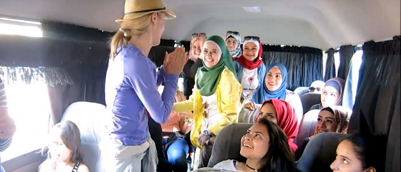Hitchhiking on a Party Bus in Jordan