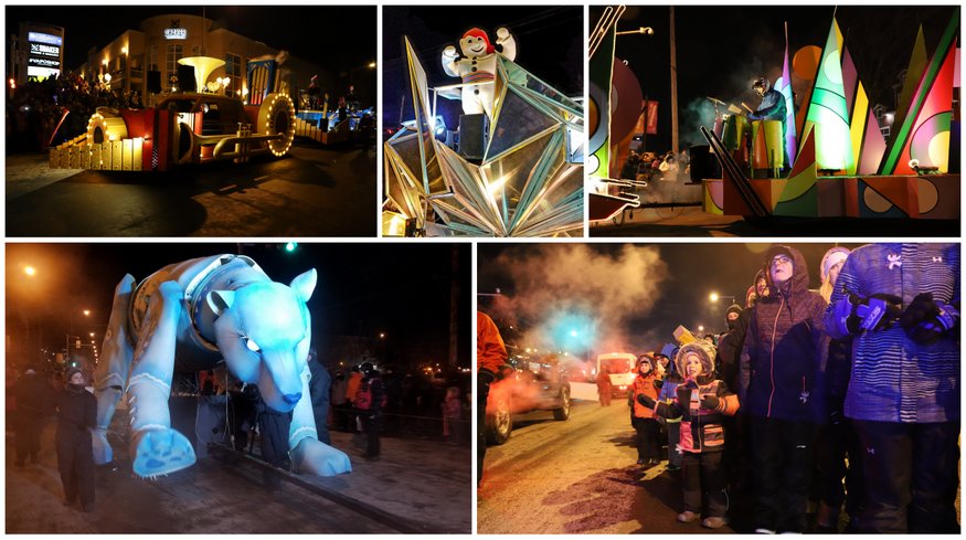 The world's biggest winter carnival's night parade