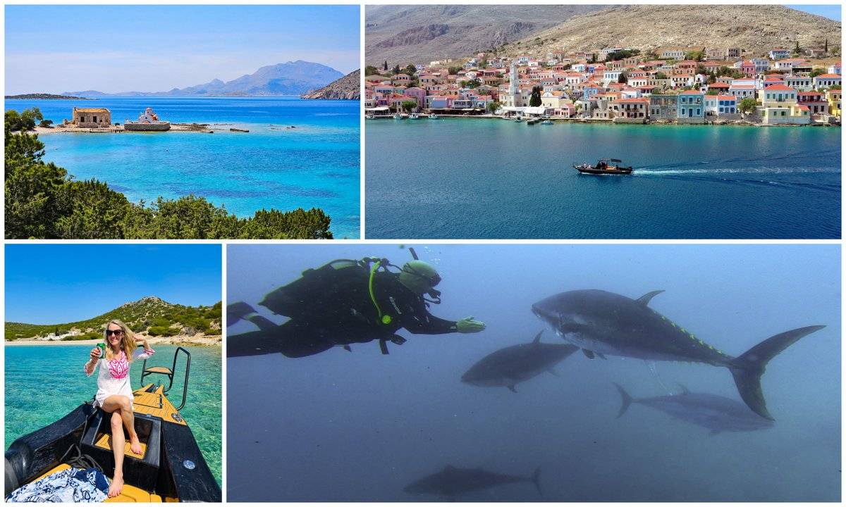 Scuba dive and boat trip with Blutopia, Rhodes and see the best beaches in Rhodes